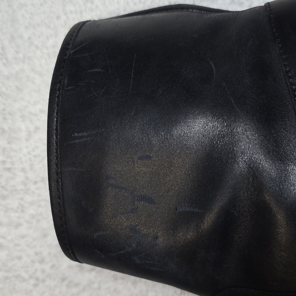 Gap Leather Black Buckle Moto Boots Size 6 Women's - Picture 4 of 9